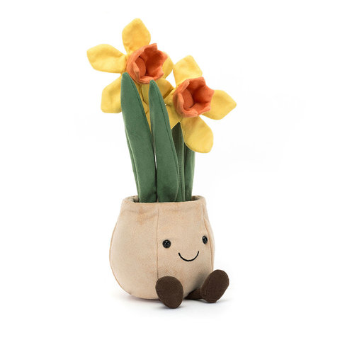 Teddy Bear n Doll - JellyCat Amuseables Daffodil Pot - TJ1227A3 Photo